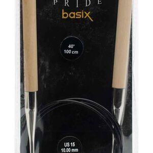 Basix Fixed Circular Needles 40-Size 15/10mm